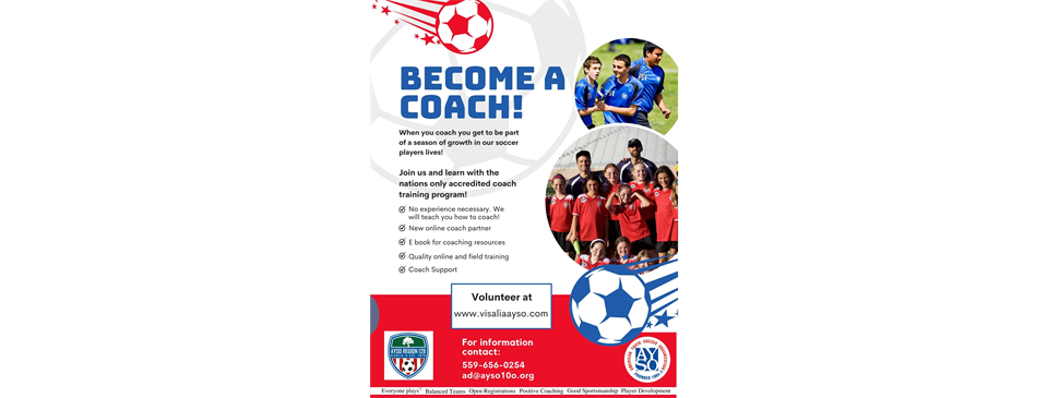 Coaches are needed!